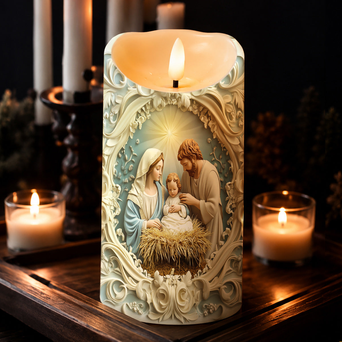 Lorva LED Candle Divine Light