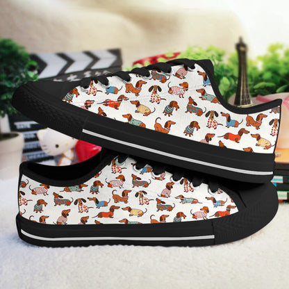 Lorva Dachshund Women's Low Top Shoes Amazing Stylish Dachshund