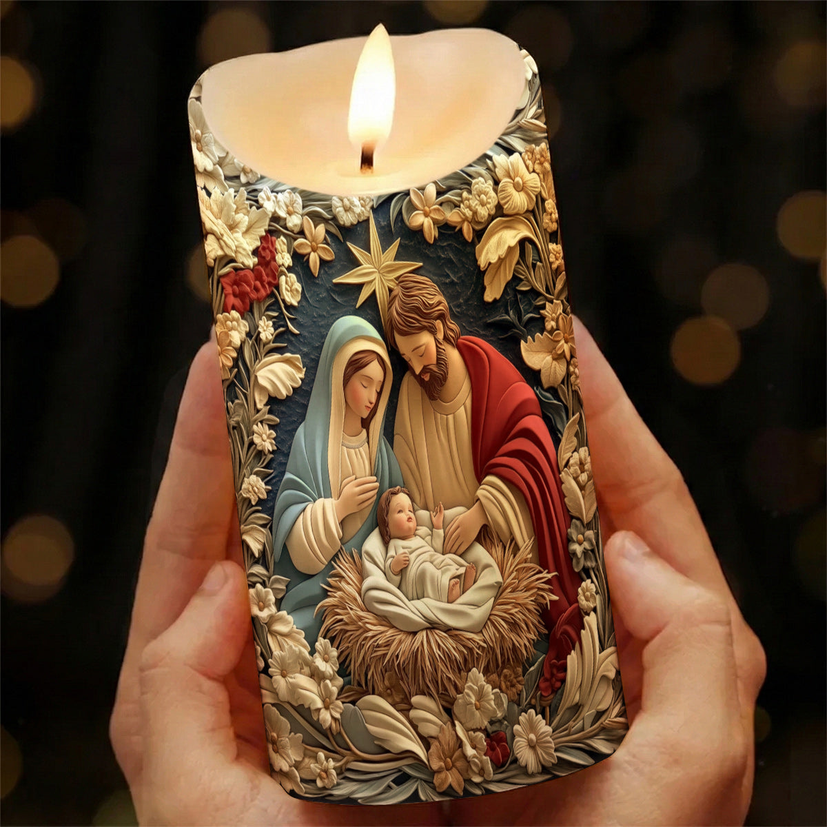 Lorva LED Candle Sacred Christmas