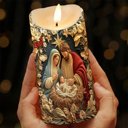 Lorva LED Candle Sacred Christmas