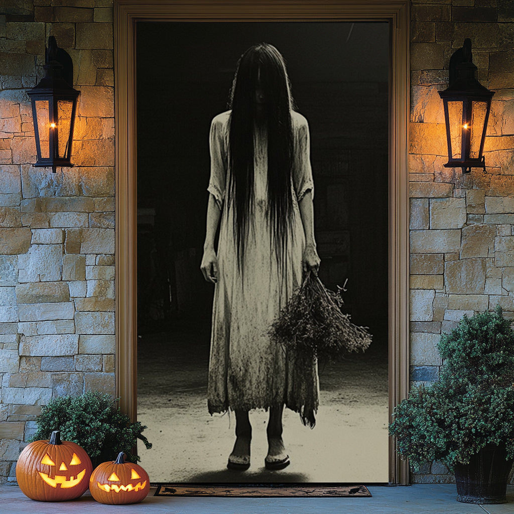 Lorva Halloween Door Cover The Ghostly Girl