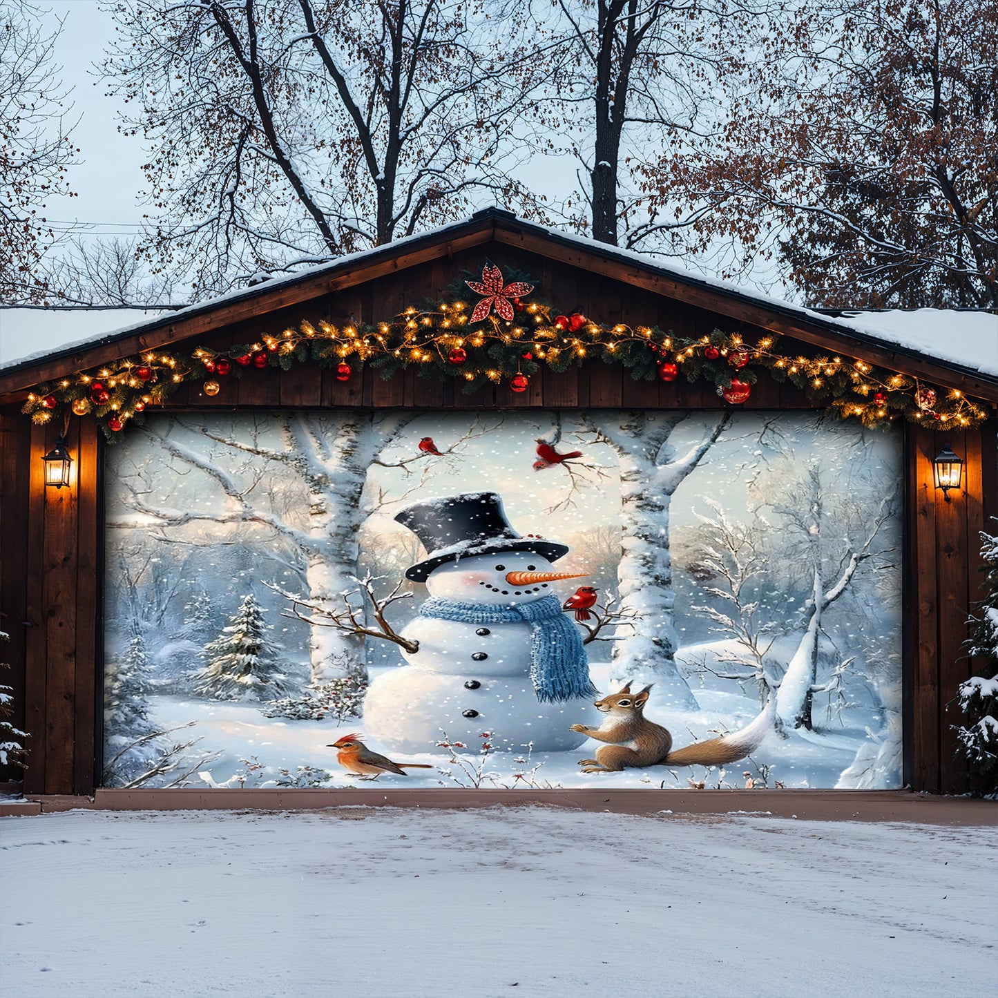 Lorva Christmas Garage Door Banner Decoration Merry Christmas My Friends!
