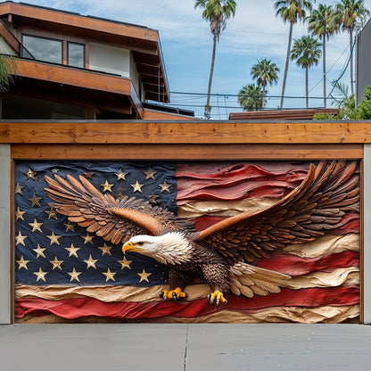 Lorva Garage Door Banner Decoration Freedom Still Soars