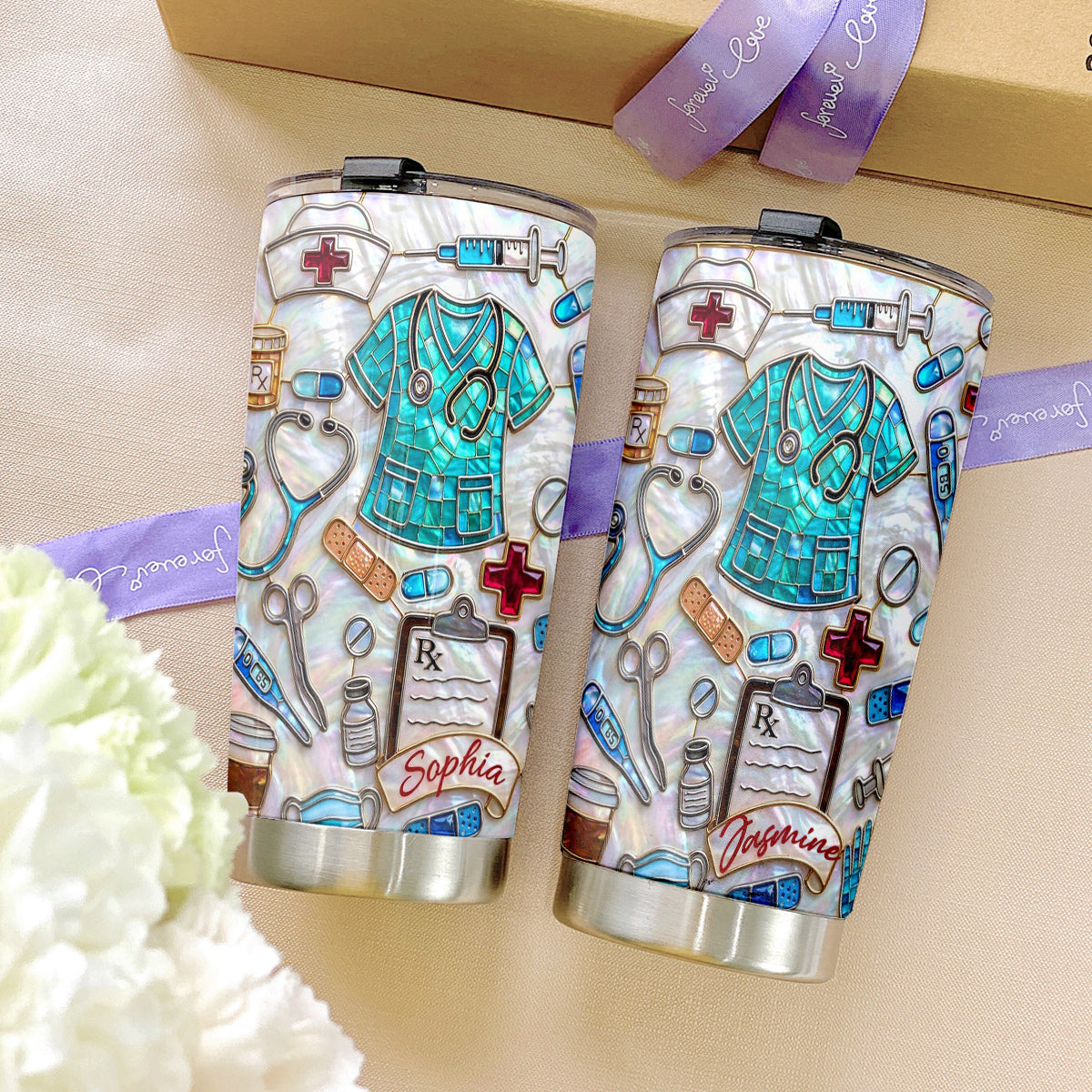 Lorva  Personalized Nurse 20Oz Tumbler Nurselife