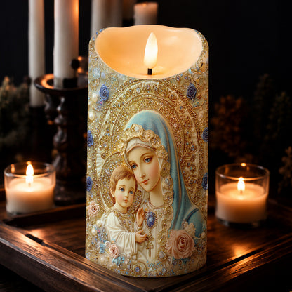 Lorva LED Candle Divine Madonna And Child