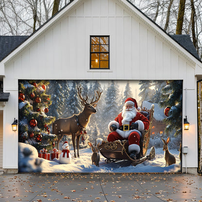 Lorva Christmas Garage Door Banner Decoration Winter Wonderland Christmas