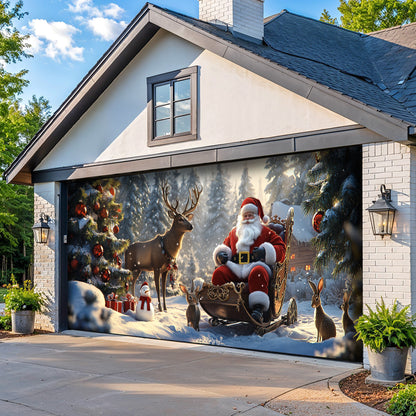 Lorva Christmas Garage Door Banner Decoration Winter Wonderland Christmas