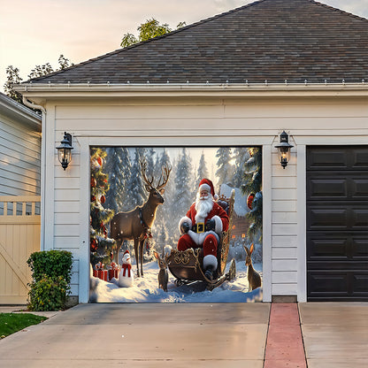 Lorva Christmas Garage Door Banner Decoration Winter Wonderland Christmas
