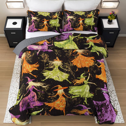 Witch Lorva All Season Quilt 3-Piece Set Mystic Flight