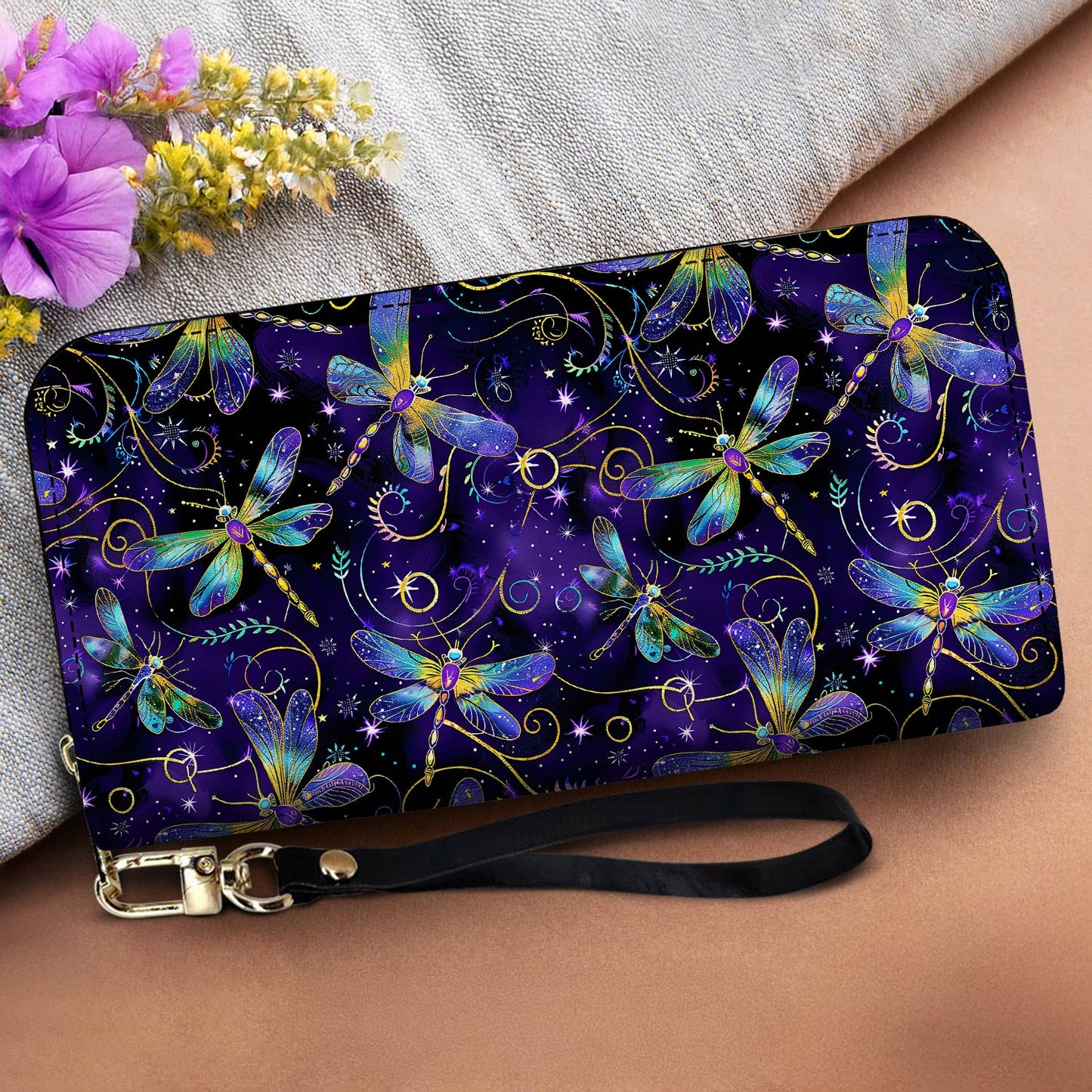 Lorva Leather Wallet Mystical Dragonfly