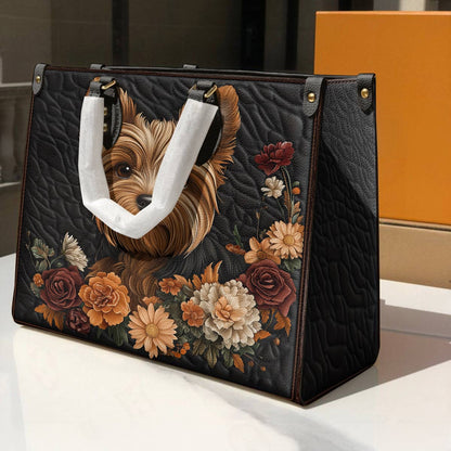 Lorva Yorkie Leather Bag Vintage Sweetheart