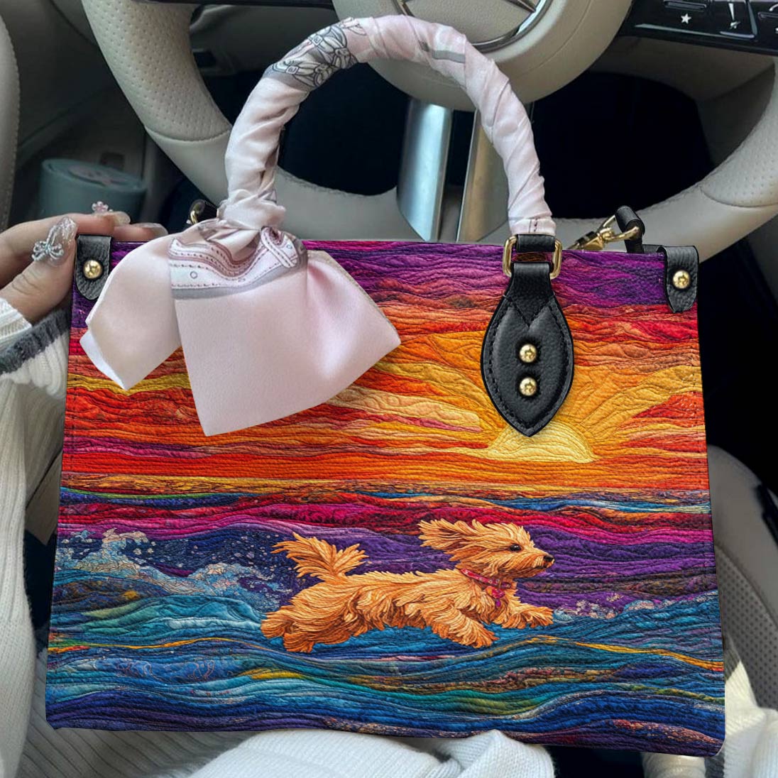 Lorva Yorkie Leather Bag Radiant Sunset
