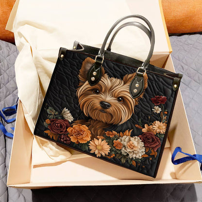 Lorva Yorkie Leather Bag Vintage Sweetheart