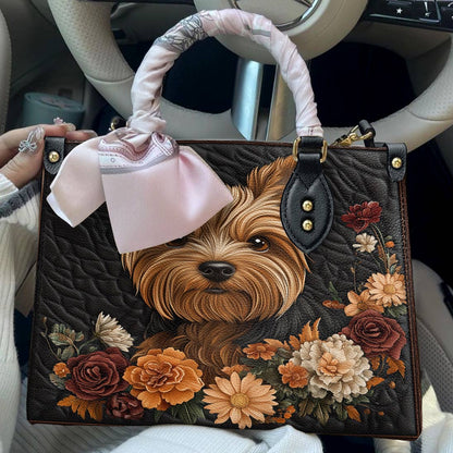 Lorva Yorkie Leather Bag Vintage Sweetheart