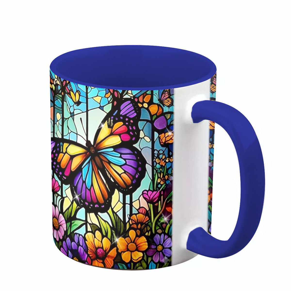 Lorva Butterfly Acent Mug Charming Floral Butterfly