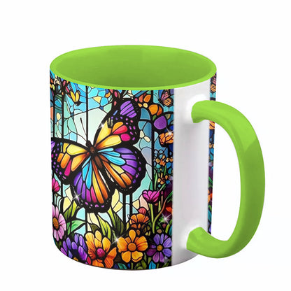 Lorva Butterfly Acent Mug Charming Floral Butterfly