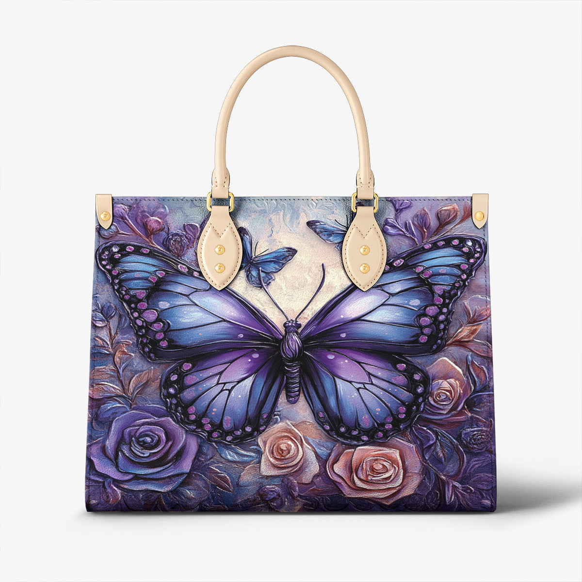 Lorva Leather Bag Violet Royalty
