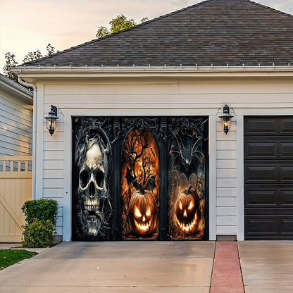 Lorva Halloween Garage Door Banner Decoration Infernal Halloween Gate