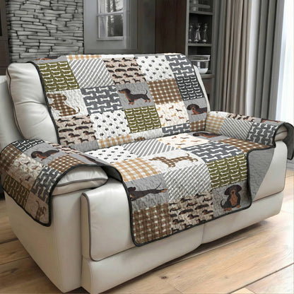 Lorva Sofa Cover Set Happy Dachshund
