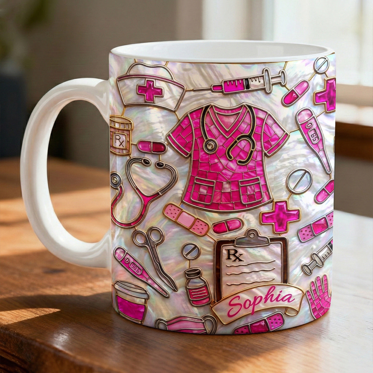 Lorva Personalized Nurse Mug Gorgeous Nurselife