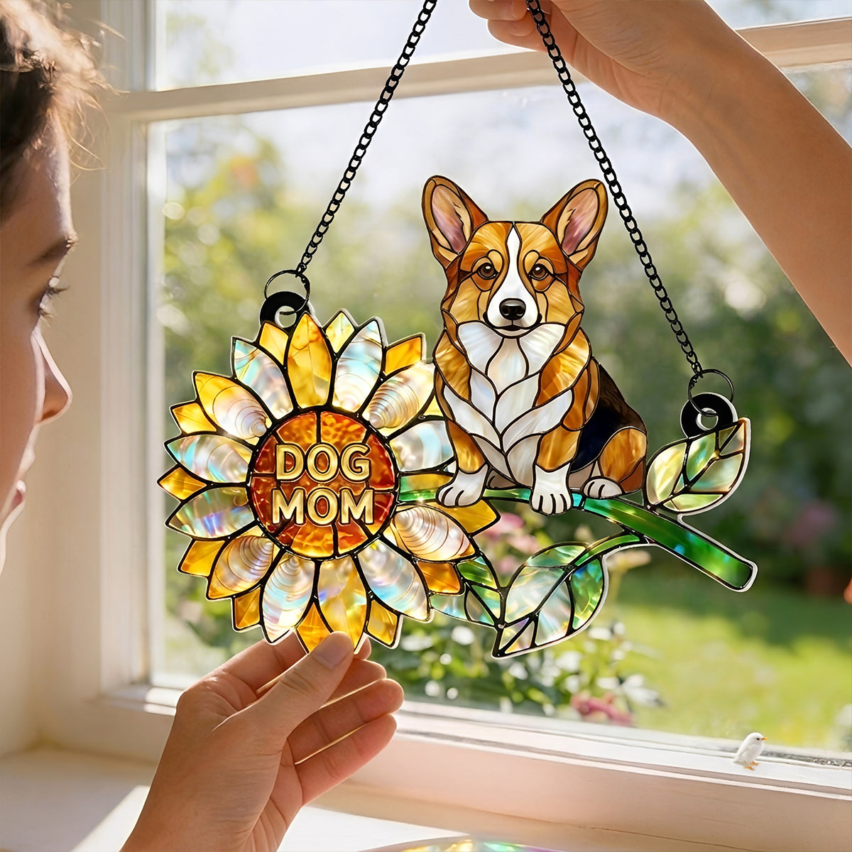 Lorva Corgi Suncatcher Sunshine Dog Mom