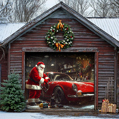 Lorva Christmas Garage Door Banner Decoration Motor Garage
