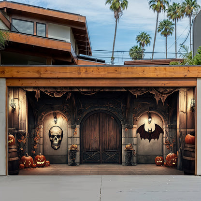 Lorva Halloween Garage Door Banner Decoration Infernal Halloween Gate