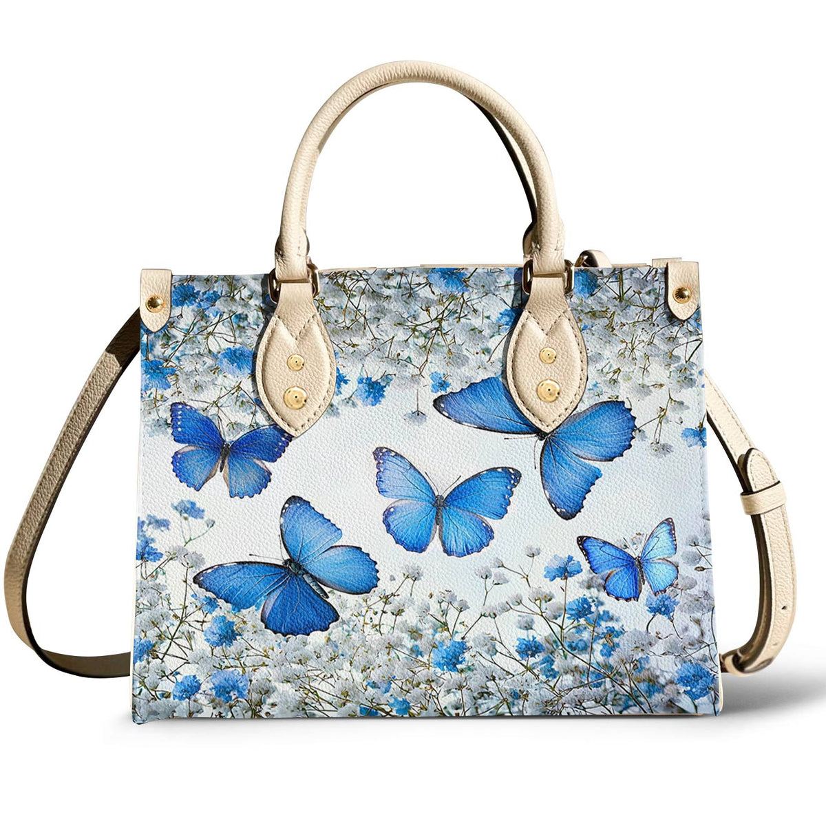 Lorva Butterfly Leather Bag Morning Sky