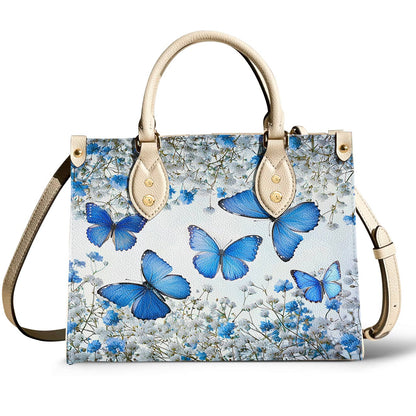Lorva Butterfly Leather Bag Morning Sky