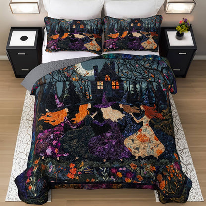 Witch Lorva All Season Quilt 3-Piece Set Whispers of the Forest