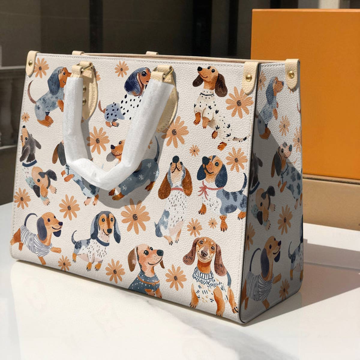 Lorva Dachshund Leather Bag Daisy Doxie