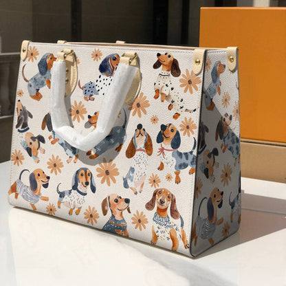 Lorva Dachshund Leather Bag Daisy Doxie