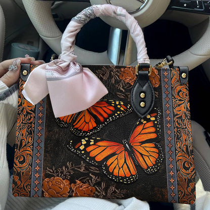 Lorva Butterfly Leather Bag Vintage Ember Wings