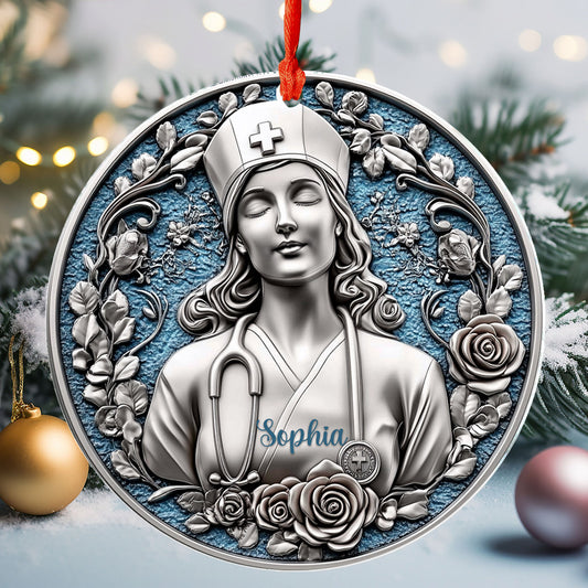 Lorva Nurse Personalized 2D Acrylic Ornament Healer’s Grace