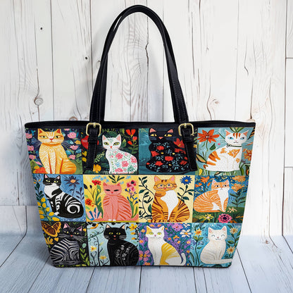 Lorva Leather Tote Bag The Catwalk Bloom