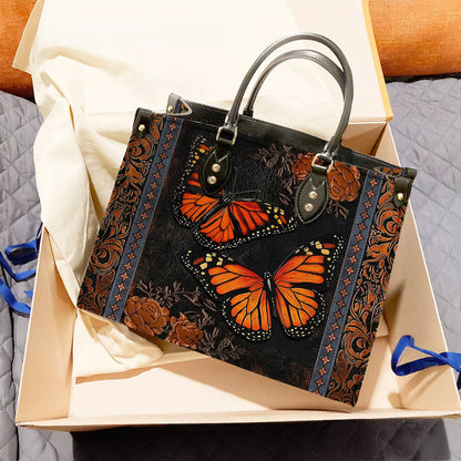 Lorva Butterfly Leather Bag Vintage Ember Wings