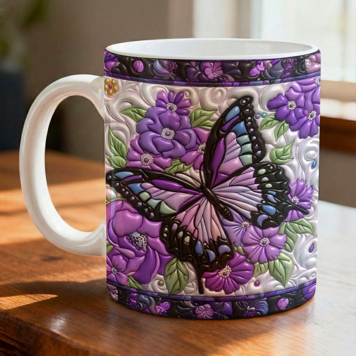Lorva Flat Print Mug Enchanted Butterfly