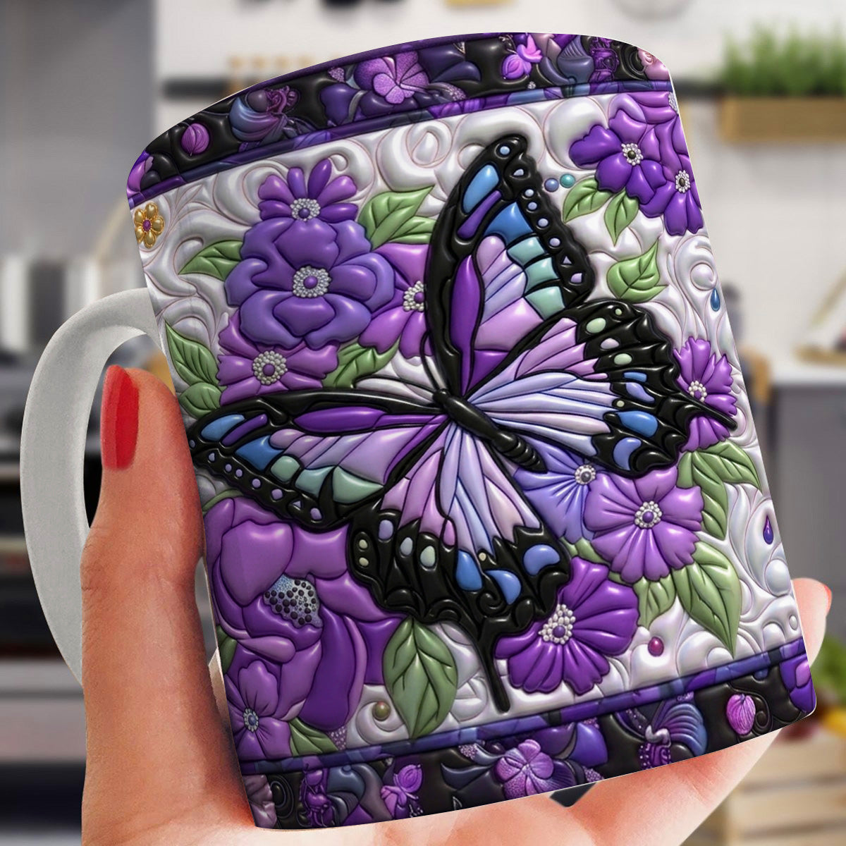 Lorva Flat Print Mug Enchanted Butterfly