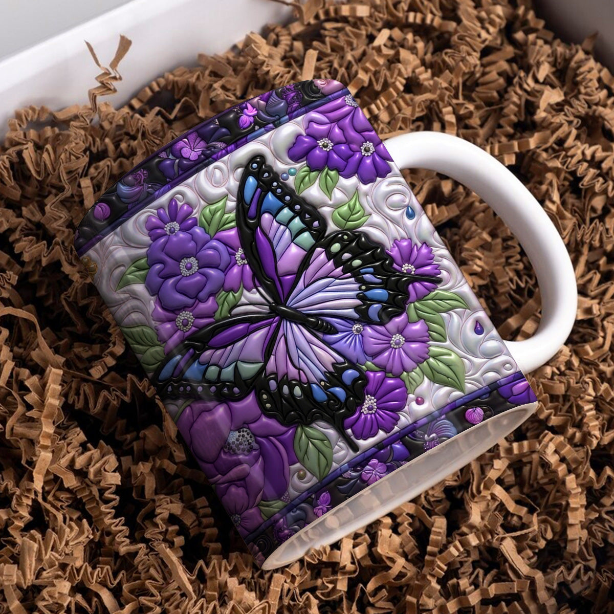 Lorva Flat Print Mug Enchanted Butterfly