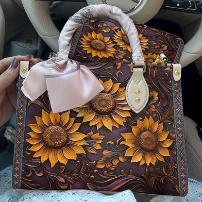 Lorva Leather Bag Sunflower Hope Love