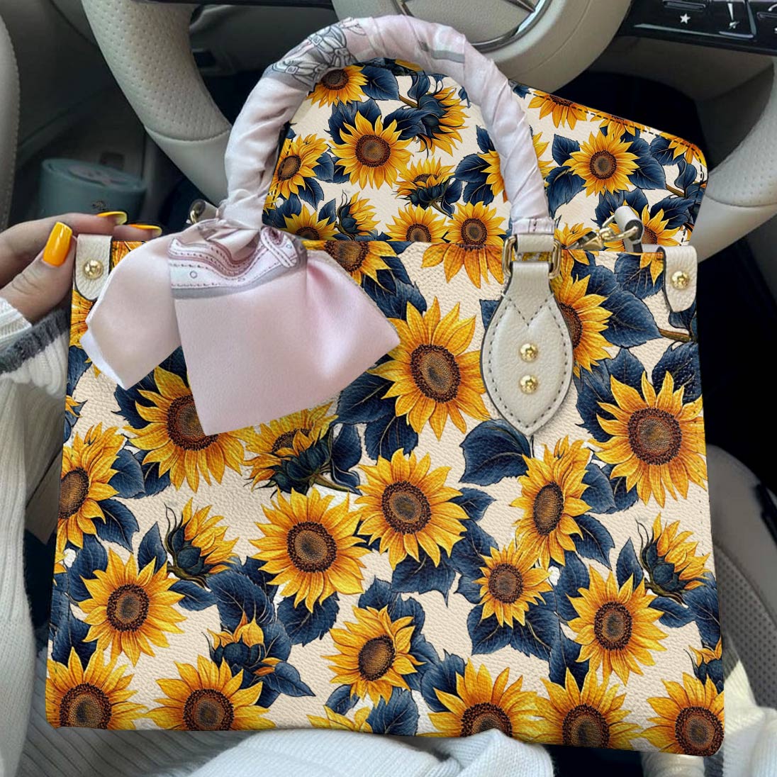 Lorva Leather Bag Twilight Sunflower