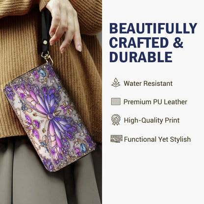 Lorva Leather Wallet Charming Butterfly