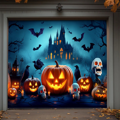 Lorva Halloween Garage Door Banner Decoration Happy Halloween