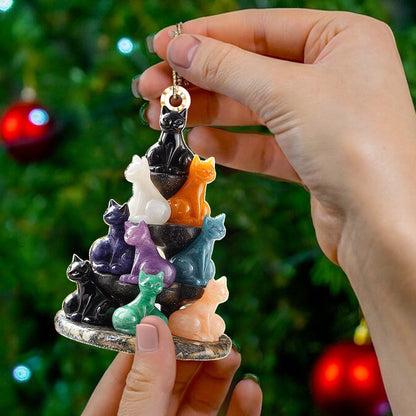 Lorva Cat 2D Acrylic Ornament Enchanted Spectrum Cats