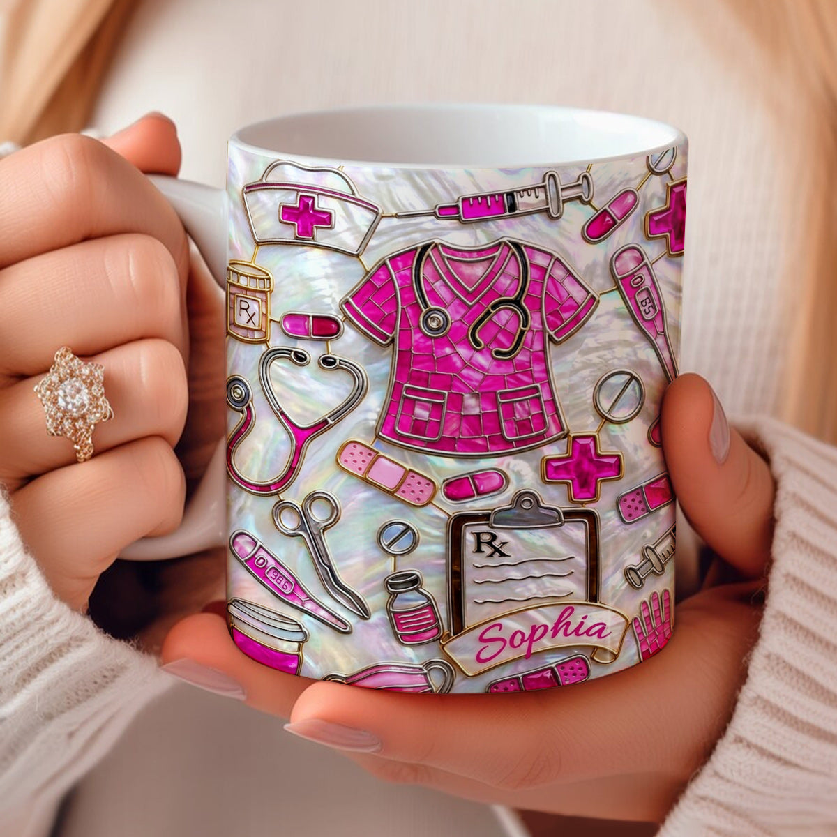 Lorva Personalized Nurse Mug Gorgeous Nurselife