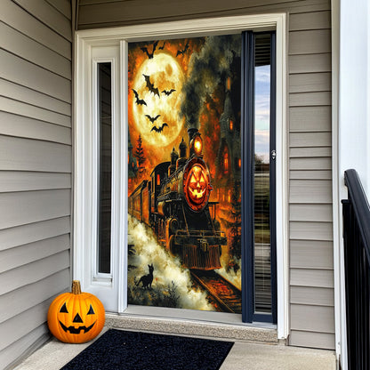 Lorva Halloween Door Cover Pumpkin Express Halloween