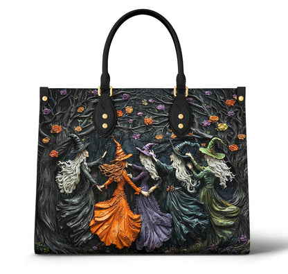 Witch Lorva Leather Bag Mysterious Dancing Witches