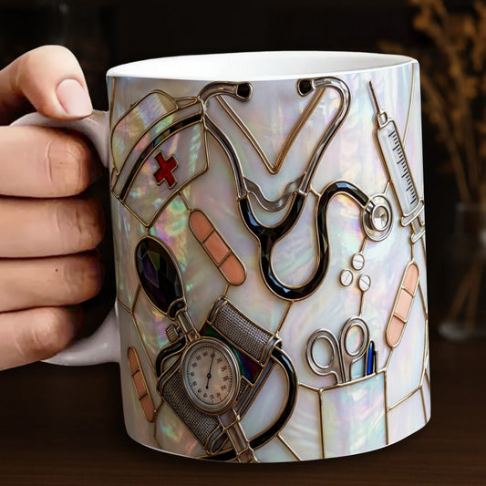 Lorva Nurse Mug Nursing Is A Work Of Heart