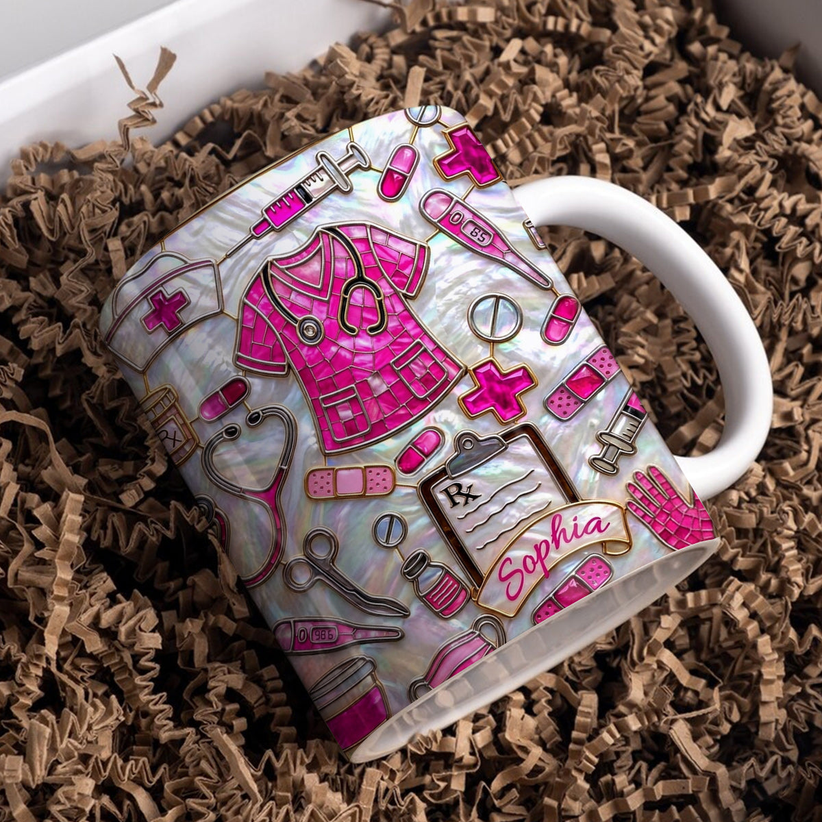 Lorva Personalized Nurse Mug Gorgeous Nurselife