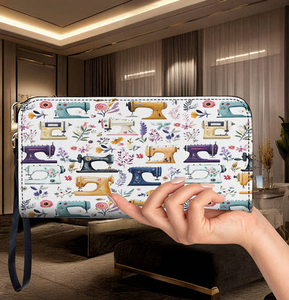 Lorva Sewing Leather Wallet Floral Sewing Machines